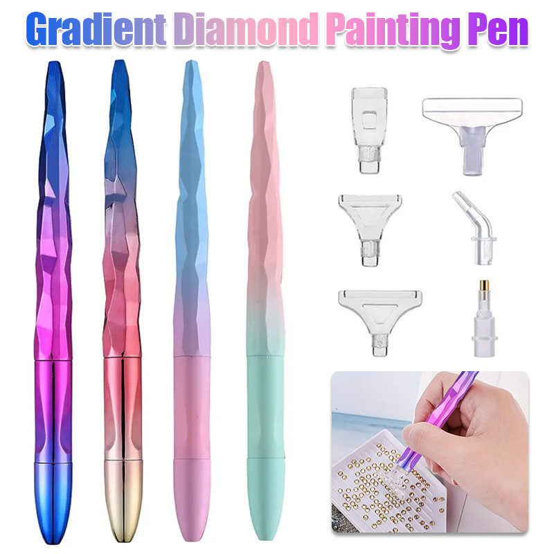 Resin Art Painting - Farbverlauf-Diamantmalerei-Stiftset mit 6 Stiftspitzen, DIY-Kunsthandwerk-Zubehör, Weihnachtsgeschenk