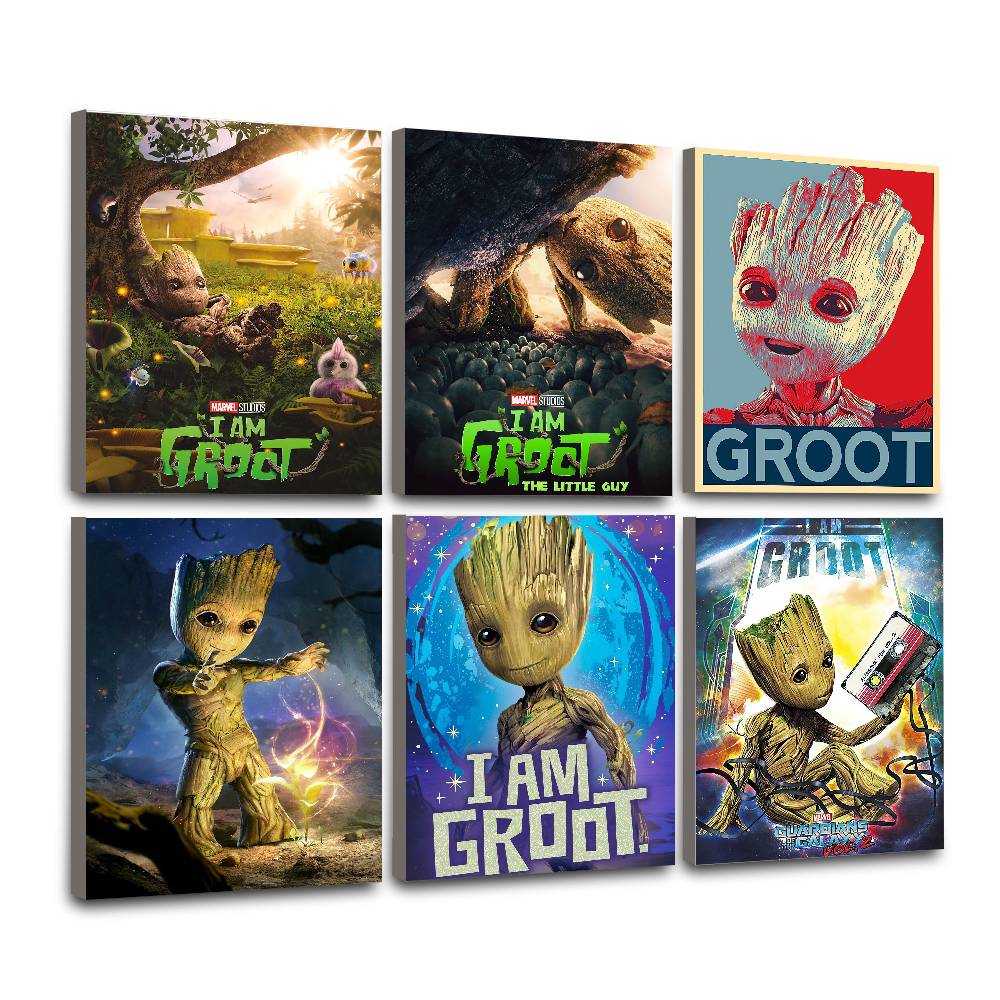 Resin Art Painting - Mar Cute G-Groot lassic Cover Diamond