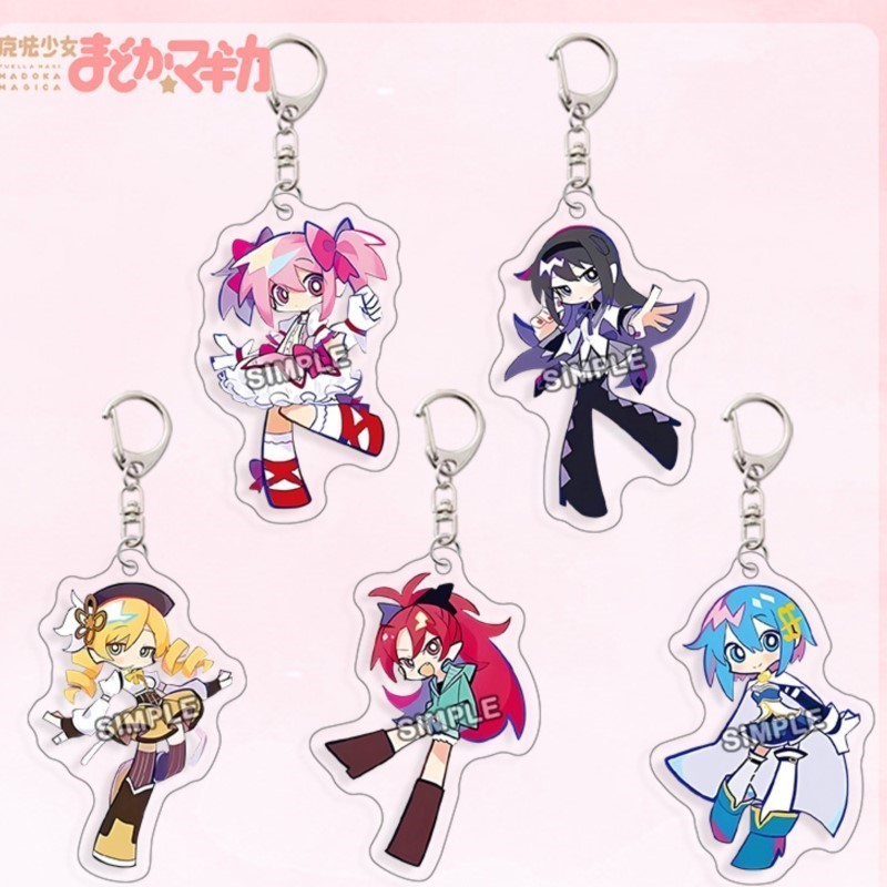 Resin Art Store - Puella Magi Madoka Magica Kaname Acryl-Schlüsselanhänger,