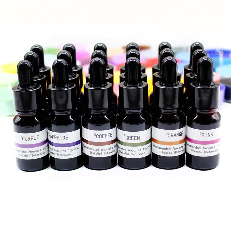 Resin Dye Opaque - 10ml Flüssiger Kerzenfarbstoff Hochkonzentriertes Farbpigment DIY-Färbemittel