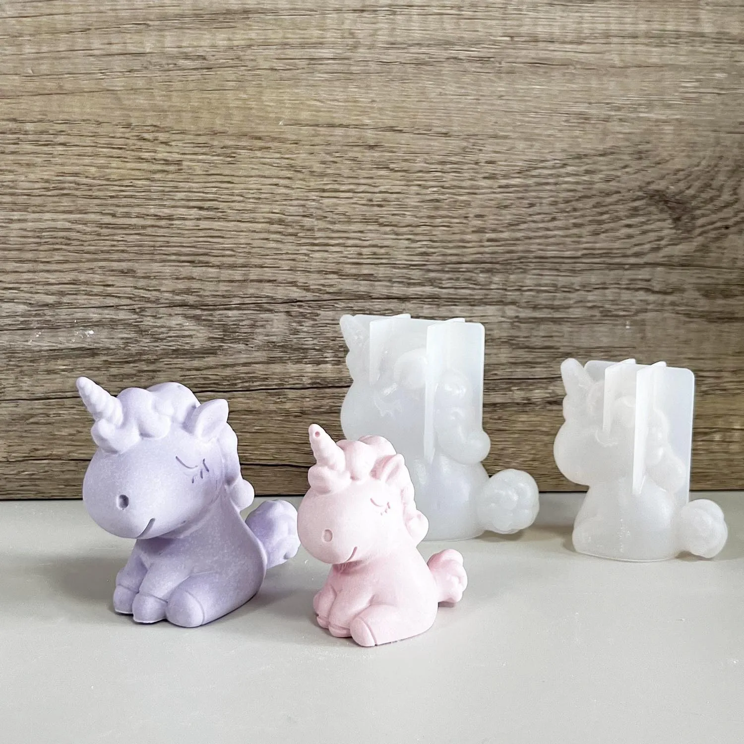 Resin Art Clay - 3D Geometrische Silikon Einhorn Katze Hirsch