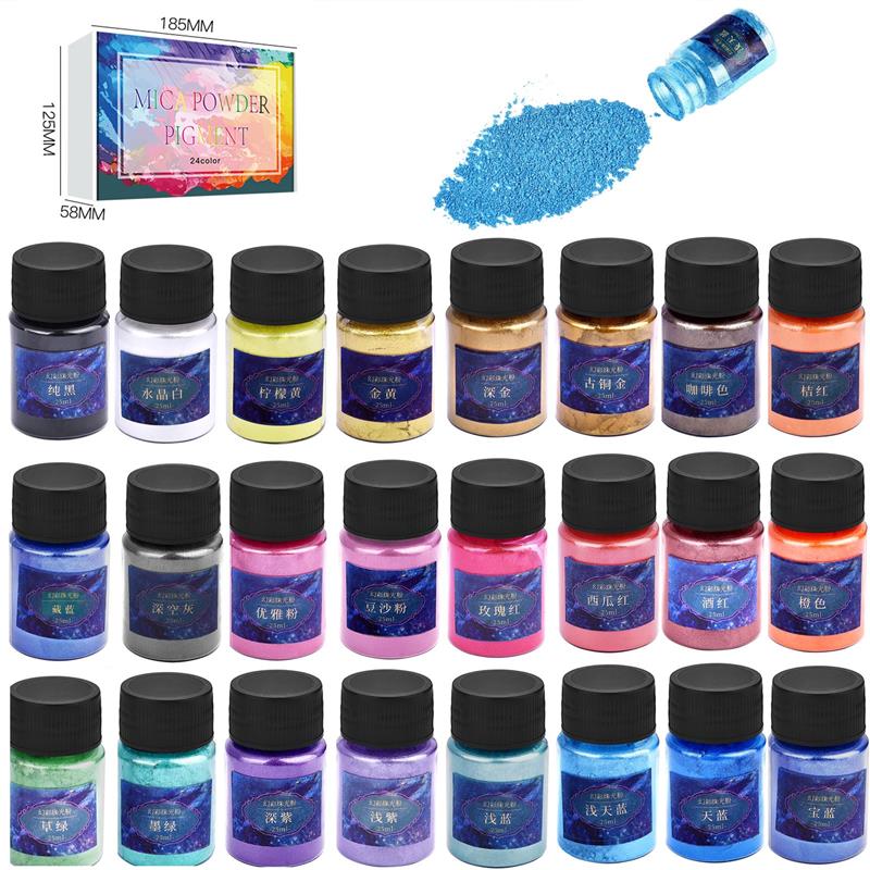 Resin Dye Opaque - 24 farben Epoxy Harz Farbstoff Glimmer