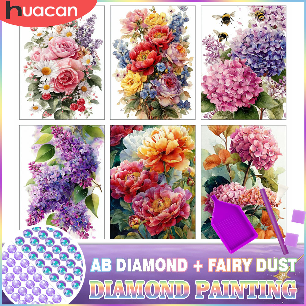 Resin Art Rose - HUACAN Diamond Painting Set Blumen Rose