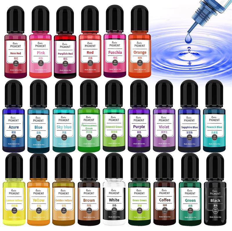Resin Dye Opaque - 24 Farbe Kunst Tinte Alkohol Harz