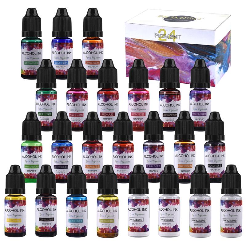 24 farbe/Set 10ml Harz Pigment – Resin Dye Opaque Bewertung und Preis