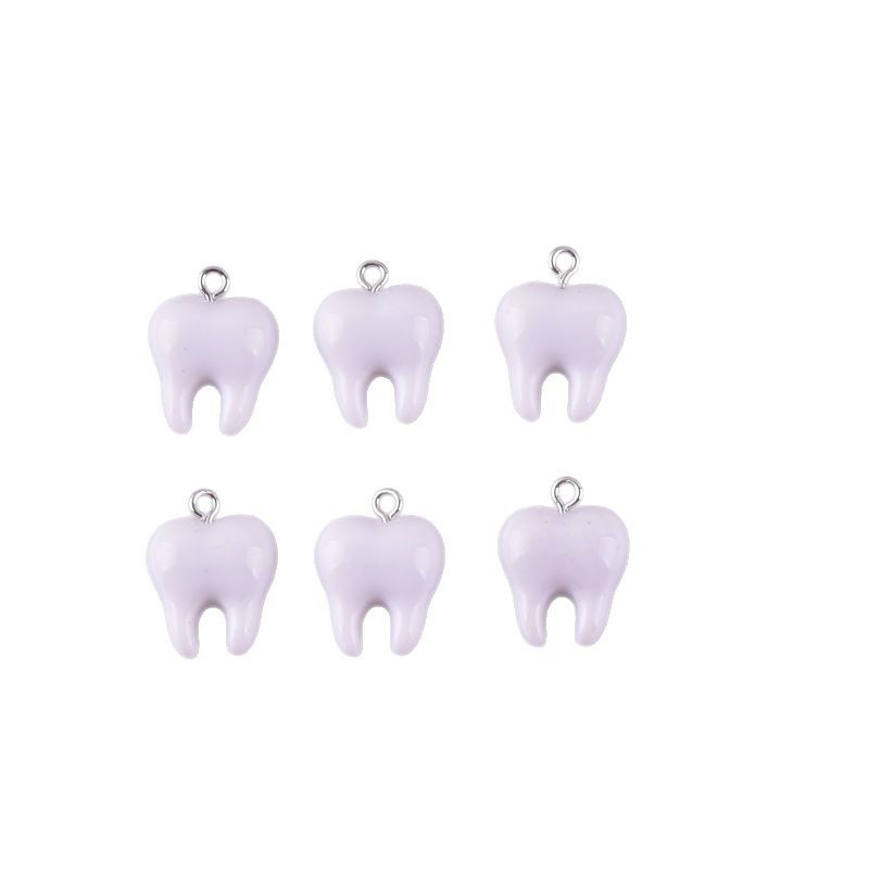 10 Stück niedliche weiße Zähne – Resin Art Pendant Bewertung und Preis