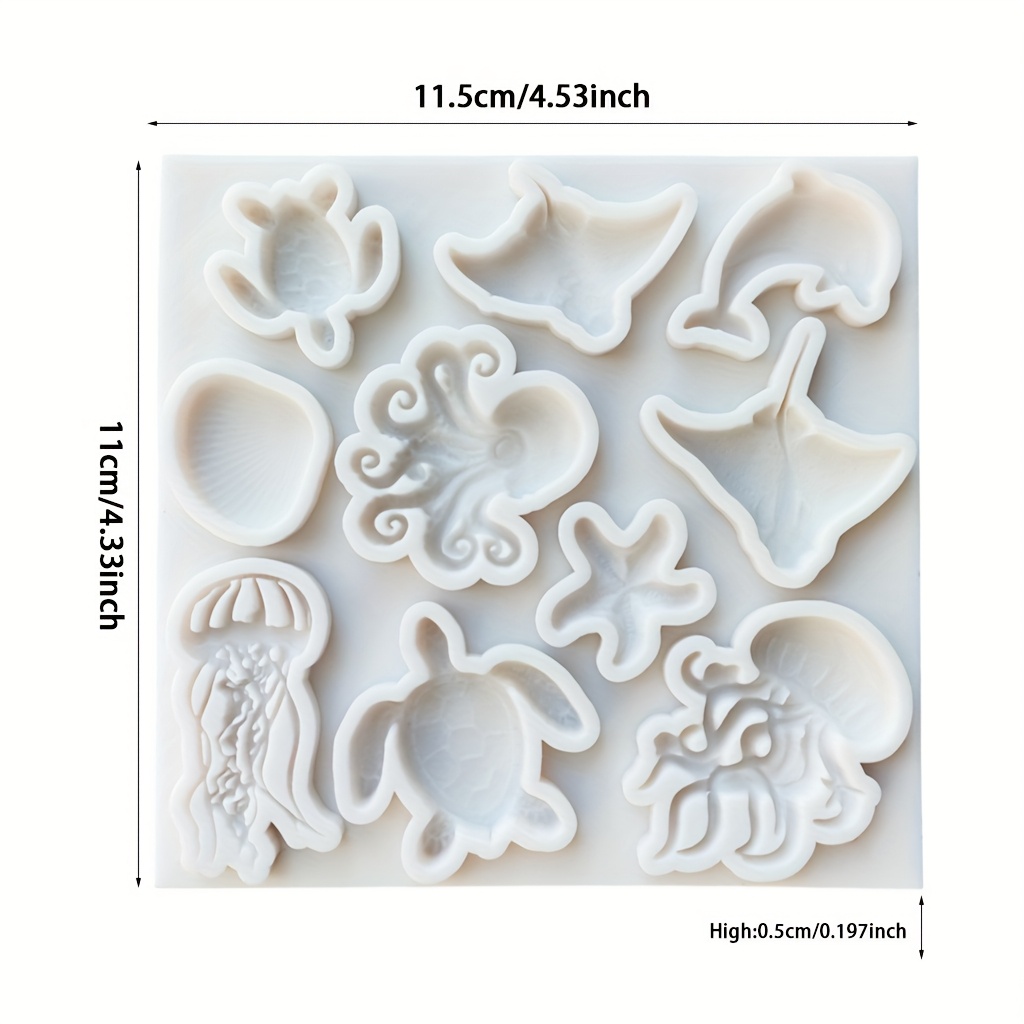 Meerestier-Silikonform: Oktopu – Resin Art Clay Bewertung und Preis