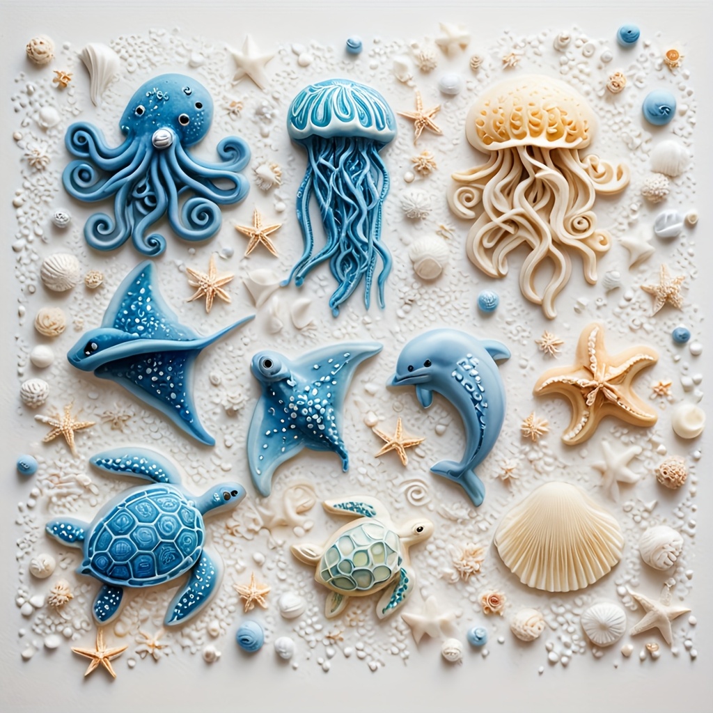 Meerestier-Silikonform: Oktopu – Resin Art Clay Bewertung und Preis