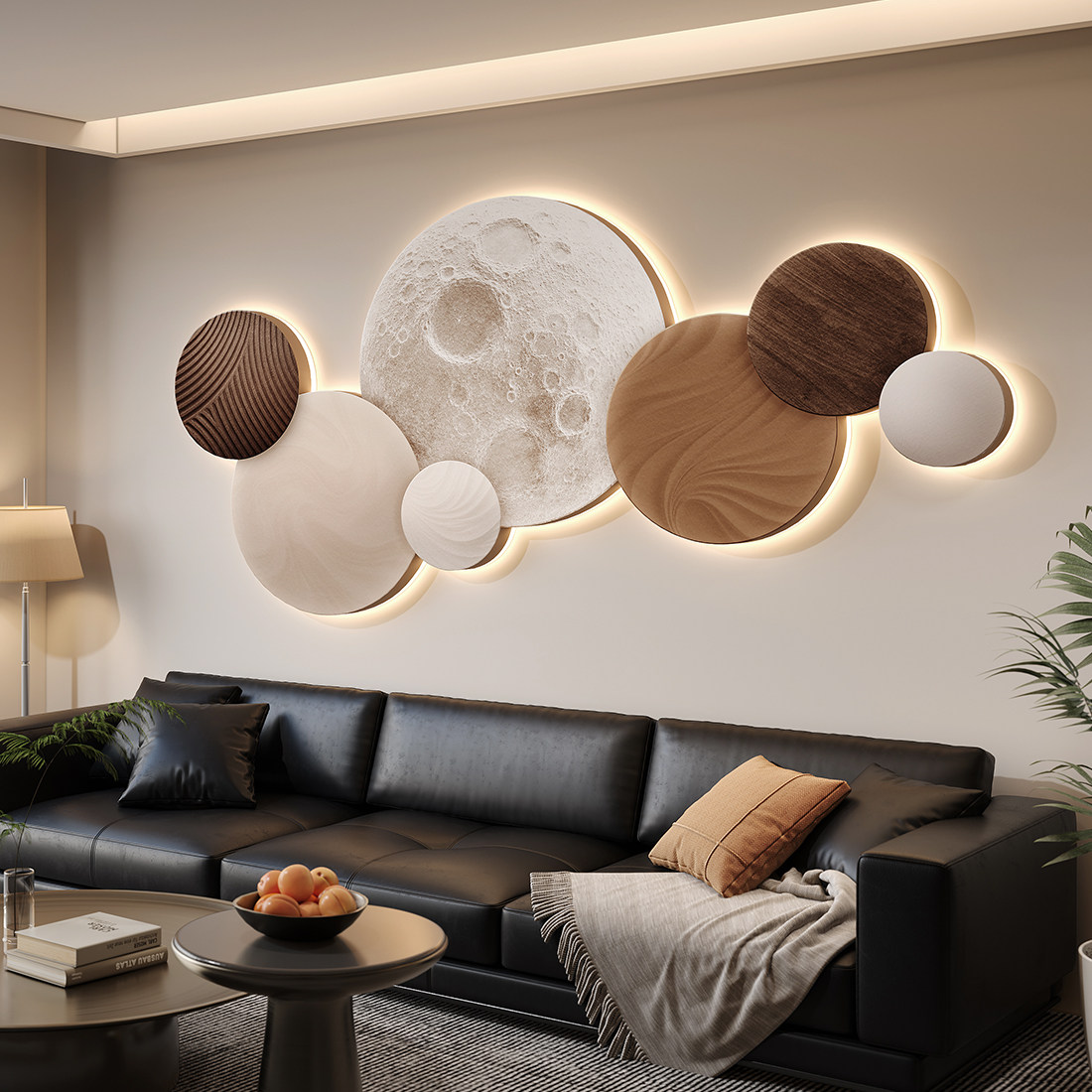 Mond-Schlafzimmer-Dekor Modern – Resin Art On Wood Bewertung und Preis