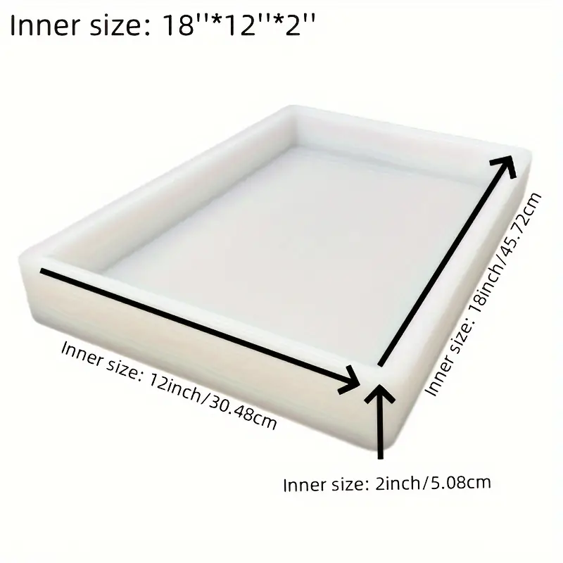 18*12*2 Zoll Große Silikonform – Resin Art Products Bewertung und Preis