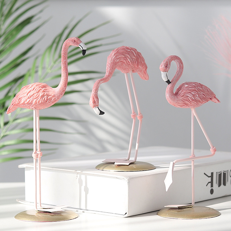 3 Stück Rosa Flamingo-Figuren  – Resin Art Wedding Gift Bewertung und Preis