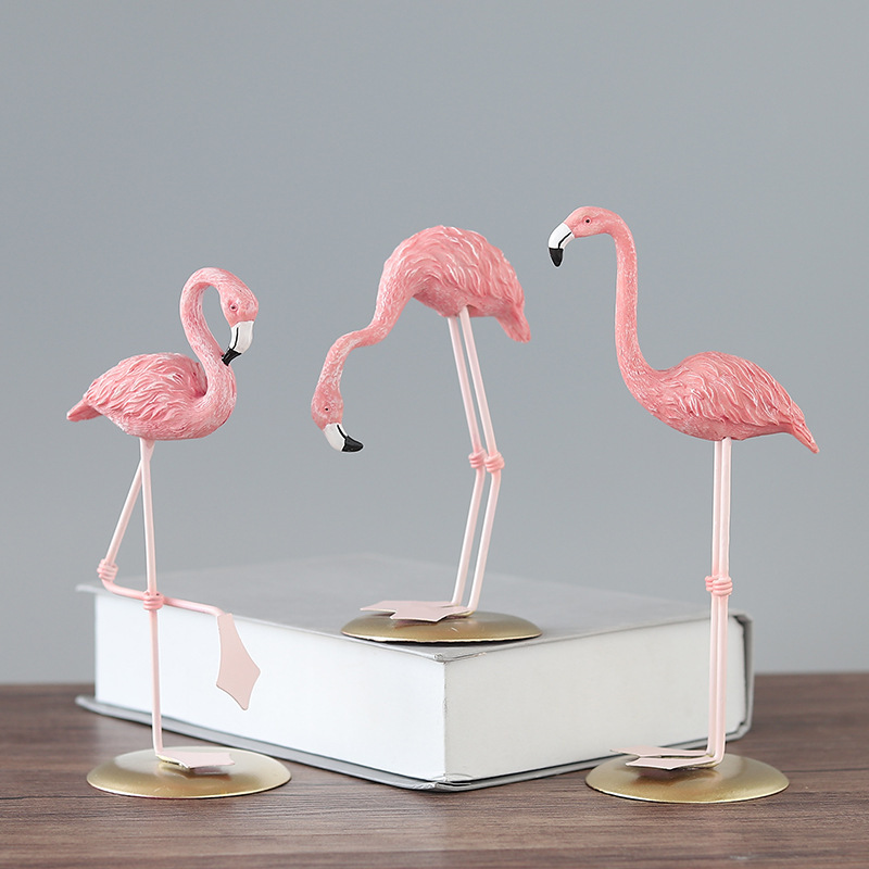 3 Stück Rosa Flamingo-Figuren  – Resin Art Wedding Gift Bewertung und Preis