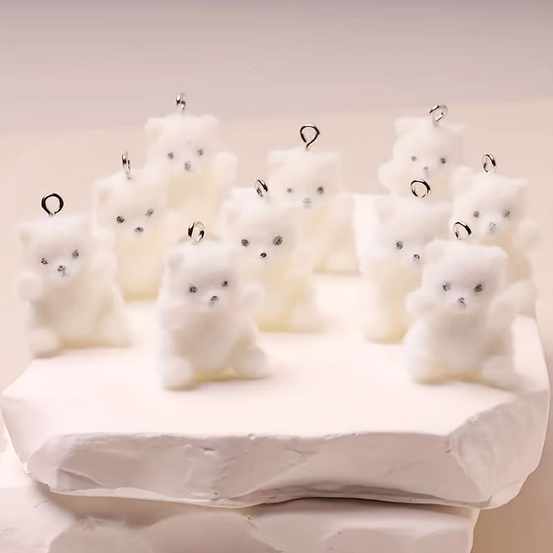 6 Stück Eisbär-Harzanhänger, W – Resin Art Products Bewertung und Preis