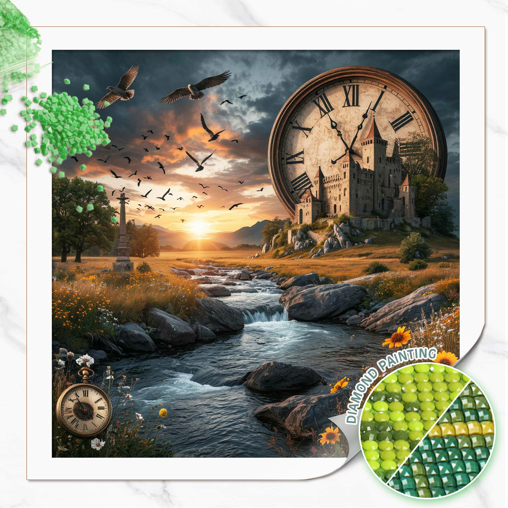 Huacan Diamantmalerei Wildnis- – Resin Art Clock Bewertung und Preis