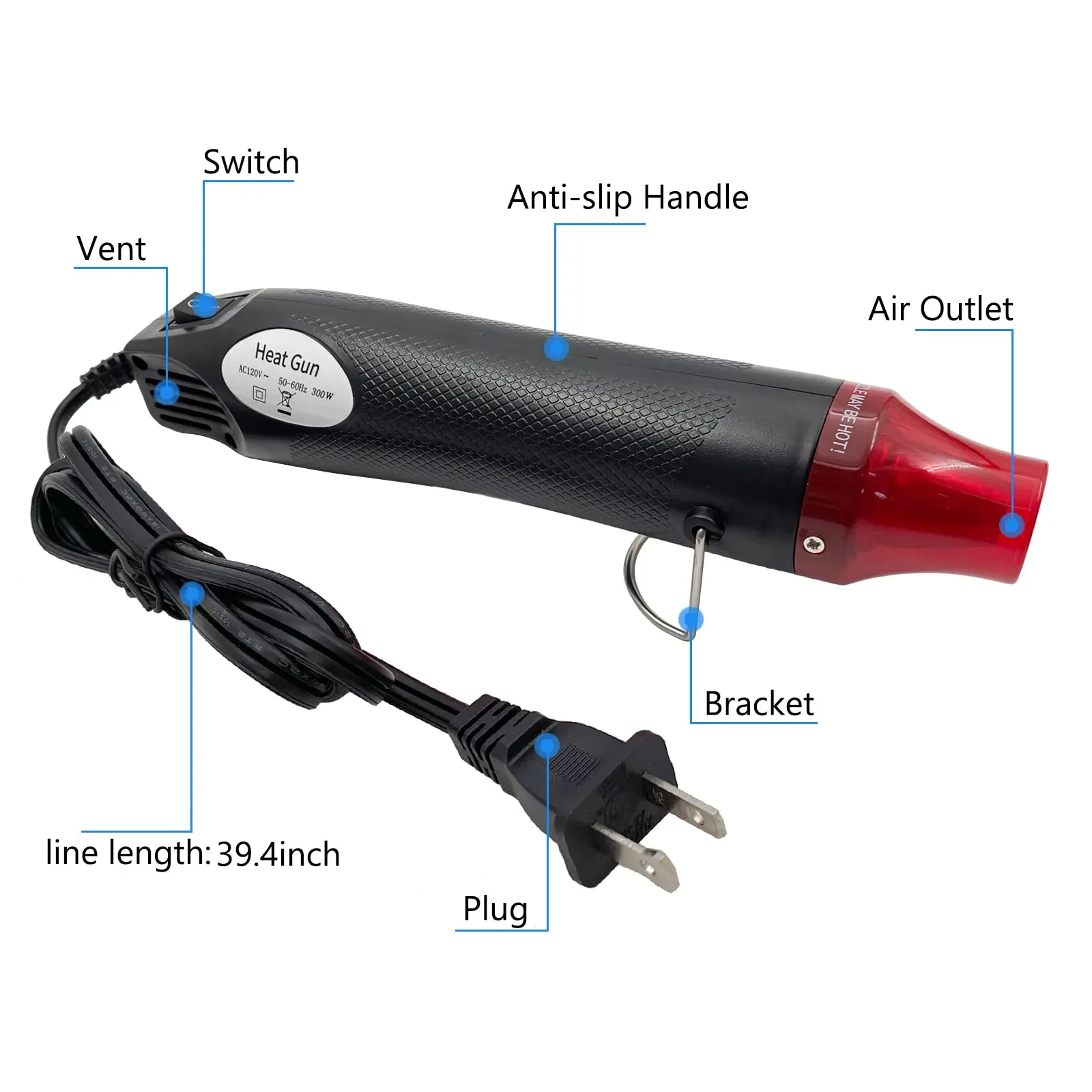 110V/220V US EU Standard Heißl – Resin Art Heat Gun Bewertung und Preis