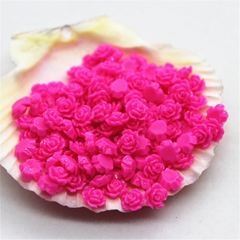 100 stücke 6mm Harz Mini Rose  – Resin Art Rose Bewertung und Preis