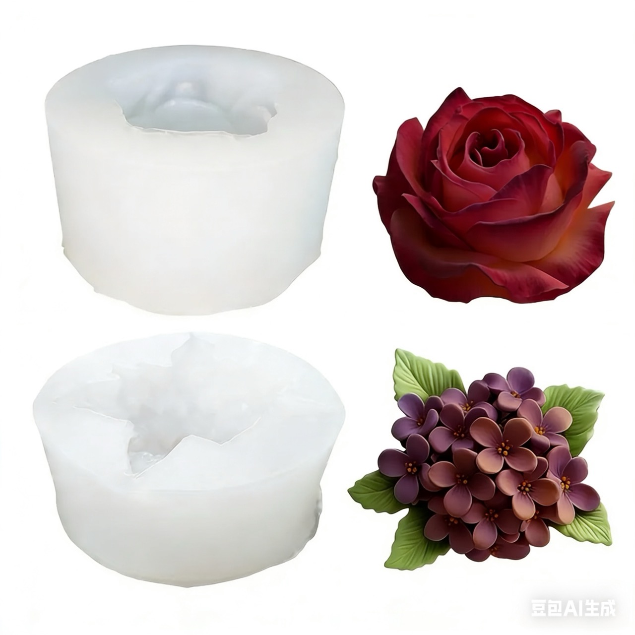 2 Stück 3D-Silikonformen mit R – Resin Art Rose Bewertung und Preis