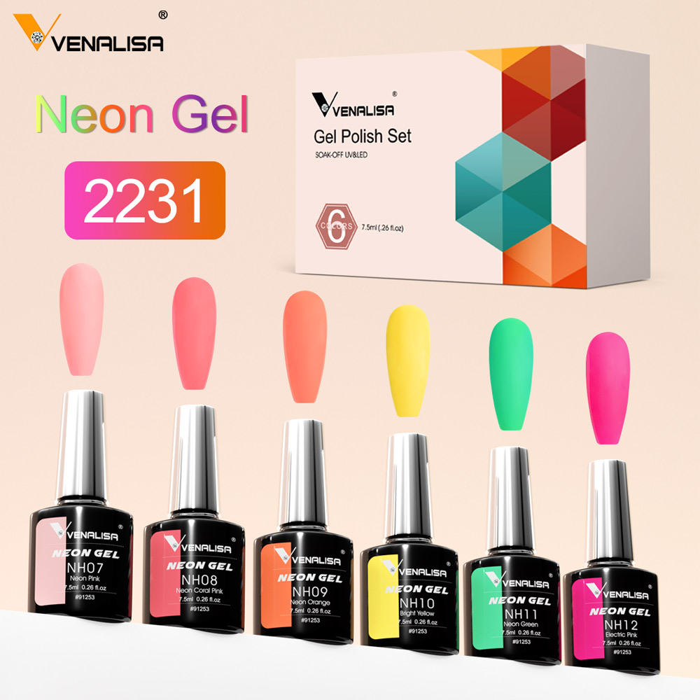 VENALISA Neon-Gel-Nagellack-Se – Resin Art Training Bewertung und Preis