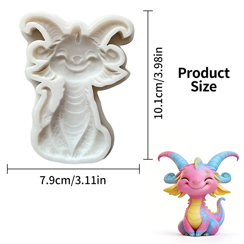 Niedliche kleine Drachen-Silik – Resin Art Clay Bewertung und Preis