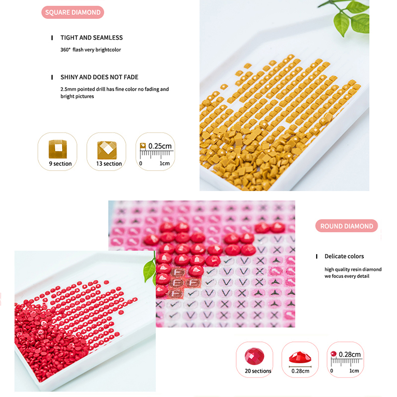 Rahmenloses Diamant-Malerei Tr – Resin Art Rose Bewertung und Preis