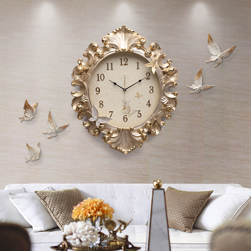 Europäischen Stil Zimmer Wandu – Resin Art Clock Bewertung und Preis